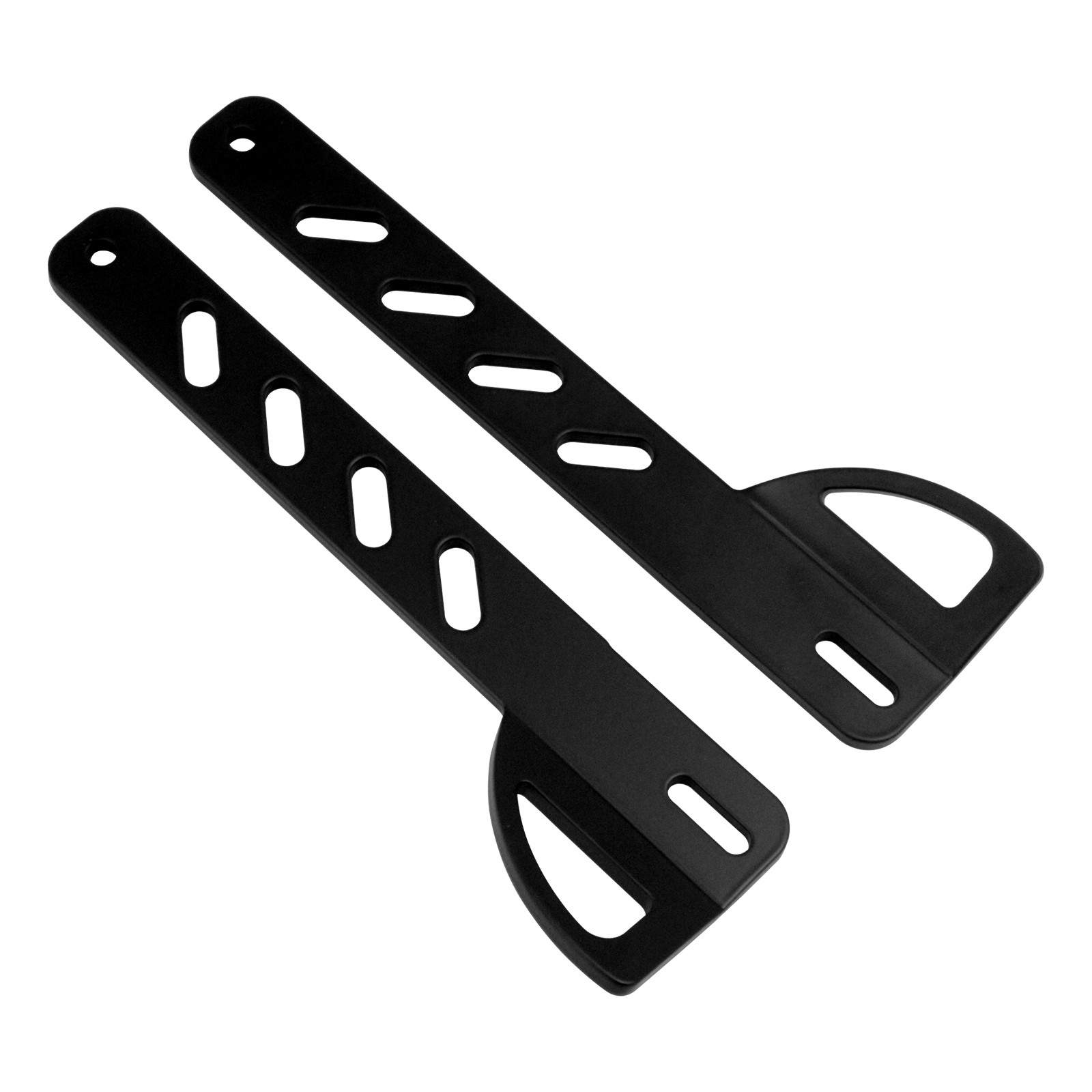 2x Black Front Fork Tie Down Brackets Mounting Holder For Harley Softail 2000-24