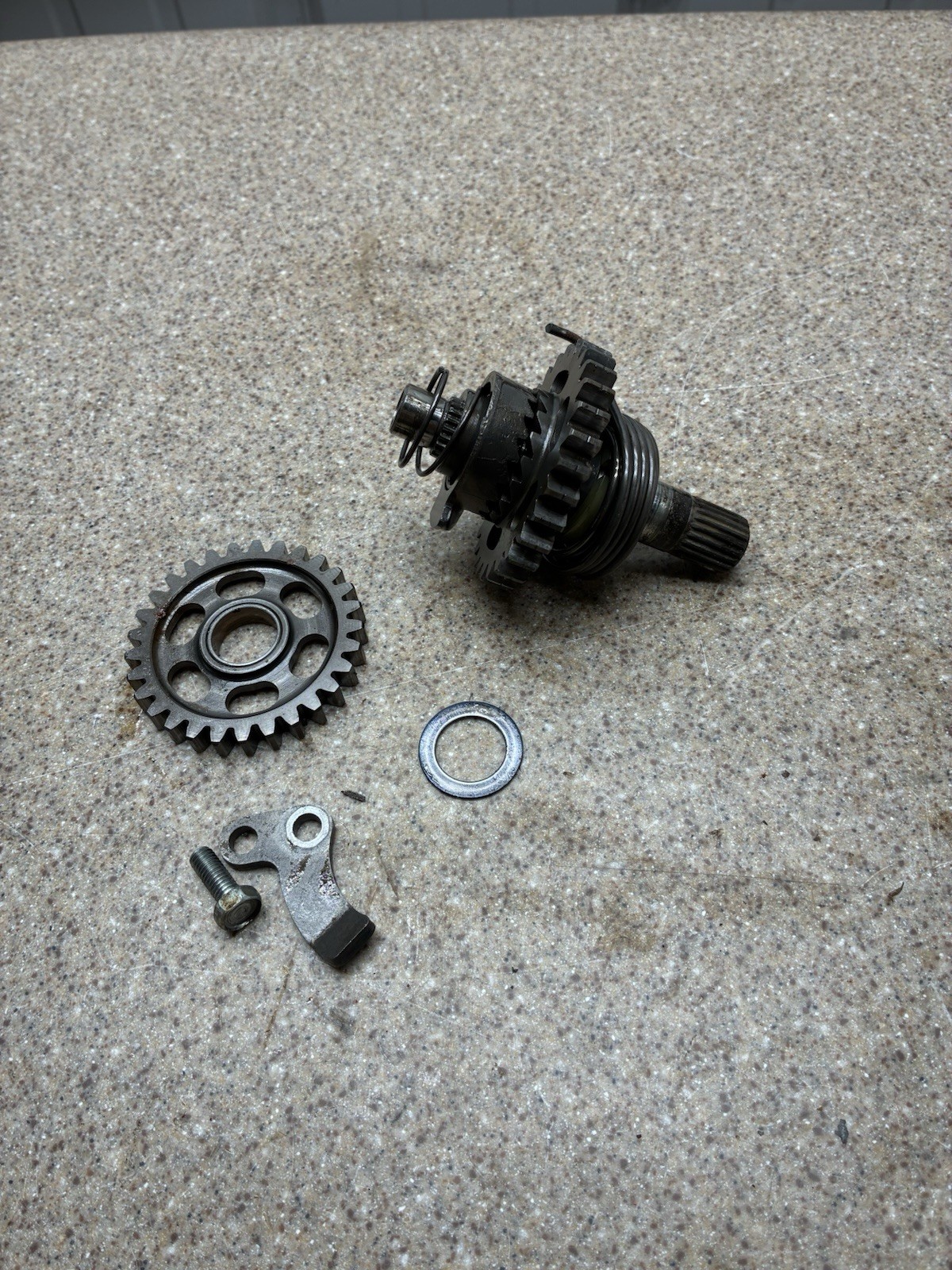 GENUINE OEM 1993 HONDA CR125R KICK START STARTER KICKSTART GEAR SHAFT SPINDLE