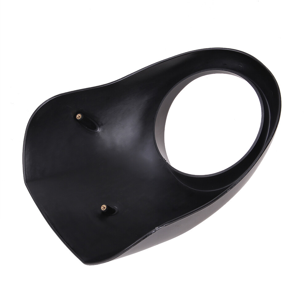 Black Front Cowl Headlight Fairing For Harley Sportster 883 1200 Dyna FX Racer