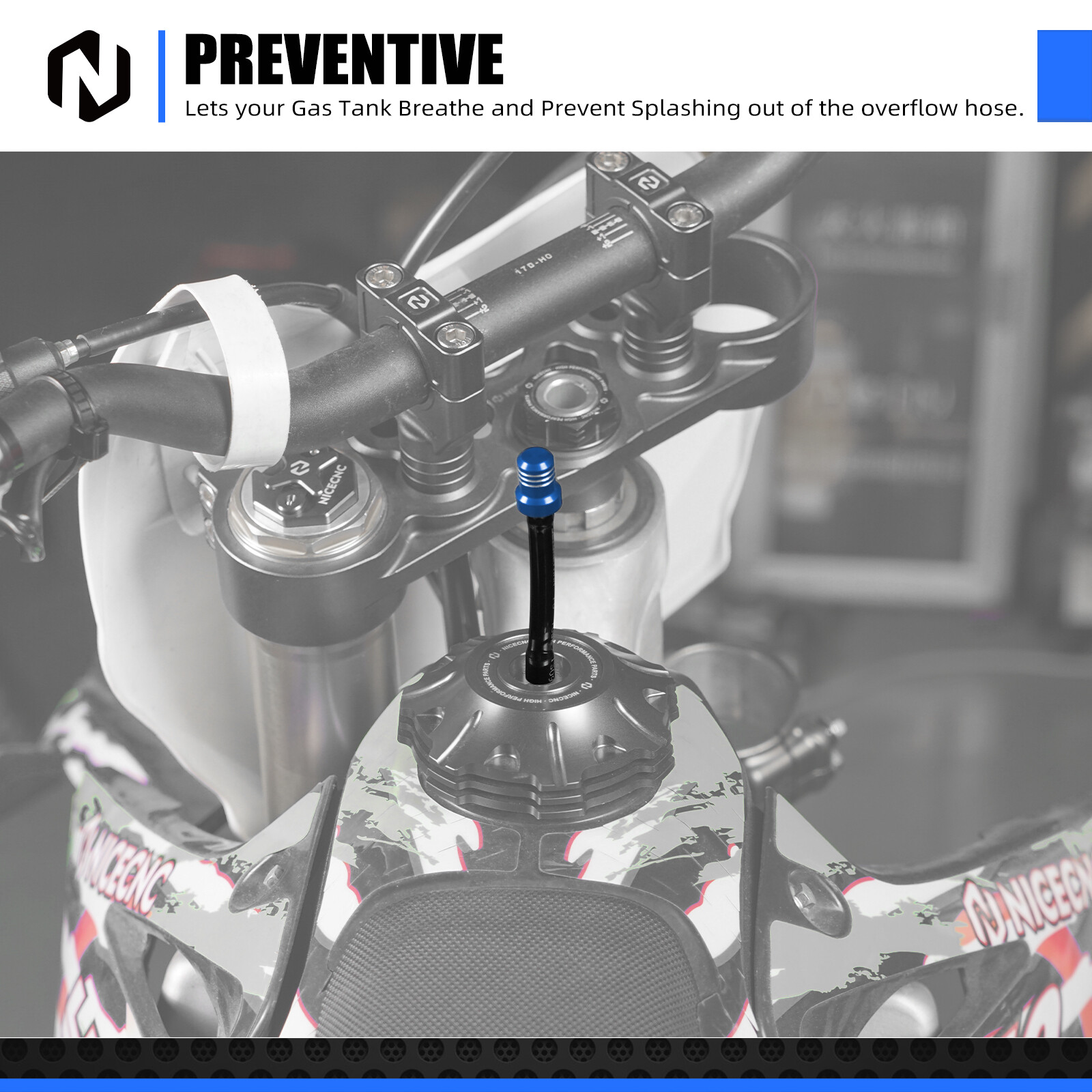 Gas Fuel Cap Valve Vent Breather Hose Tube For Yamaha YZ 65 80 85 125 250 YZ250F