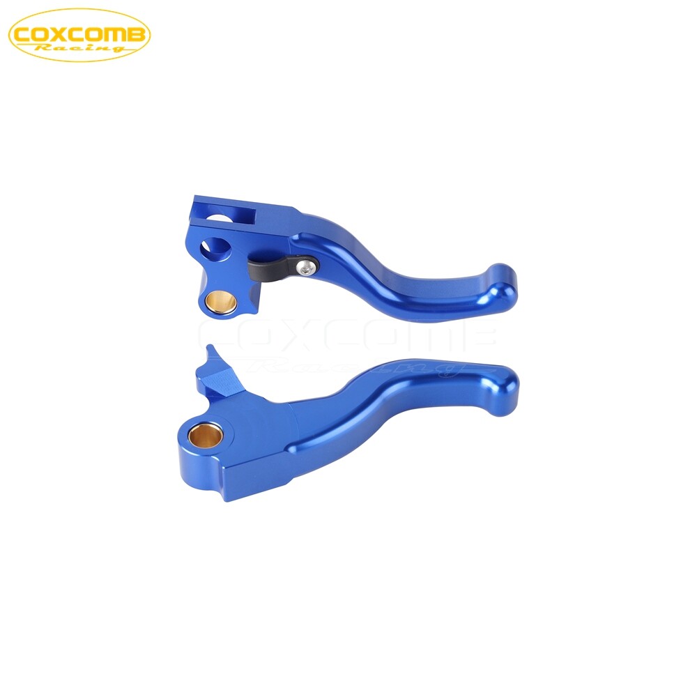 2 FINGER 4.8″ CNC Aluminum Brake Clutch Lever For Harley Dyna Super Glide FXDF