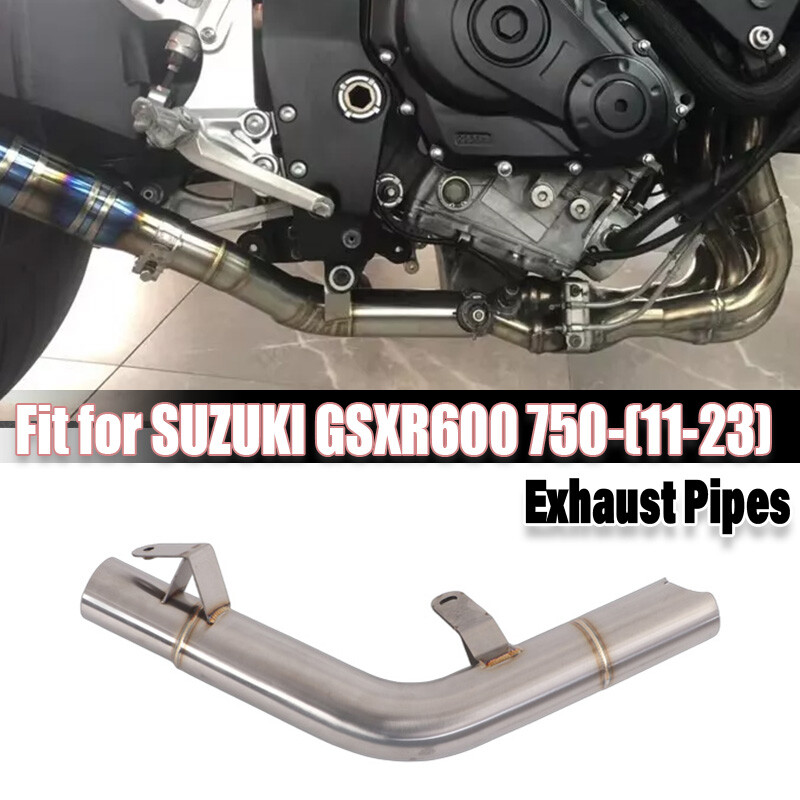 For Suzuki GSXR600 GSXR750 2011-2023 Exhaust Mid Link Pipe Connect Tube Slip-on