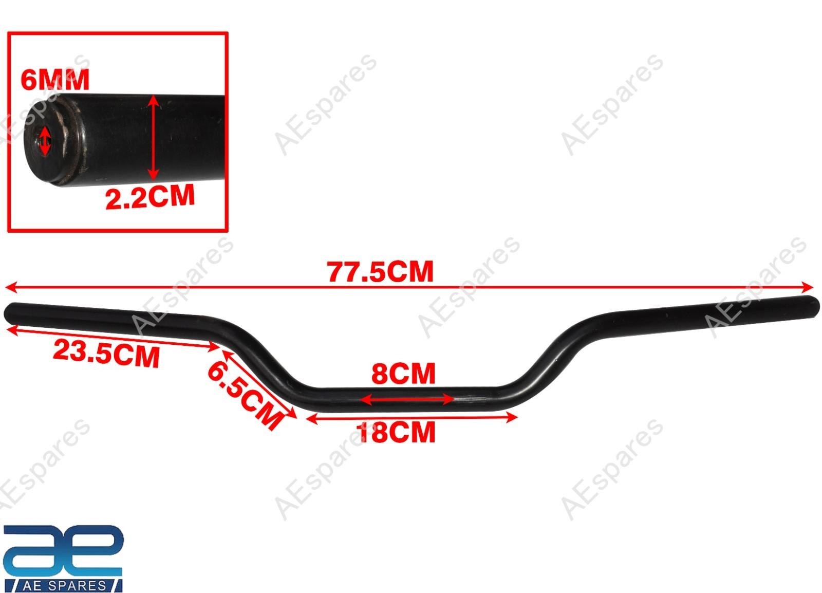 7/8″ Black Handlebar Assembly For Royal Enfield Himalayan 411 & Scram 411 NEW