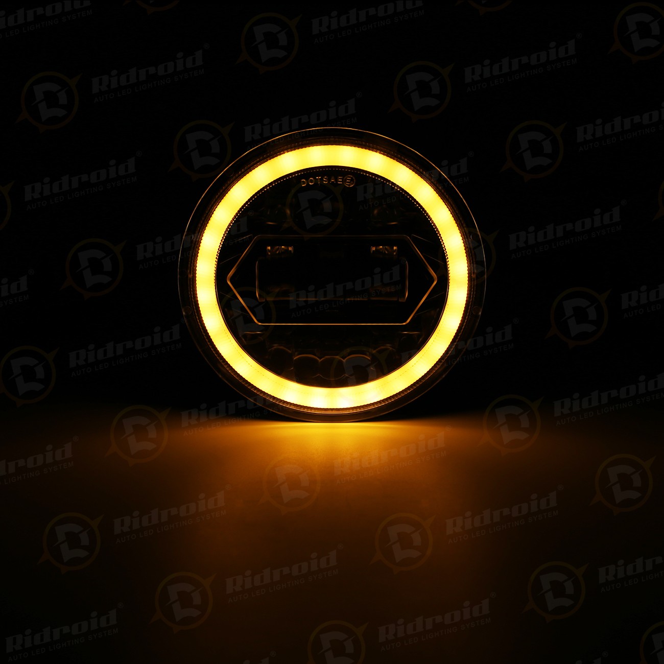 80W 5-3/4″ 5.75 LED Motorcycle Headlight Black for Harley Sportster Dyna Softail
