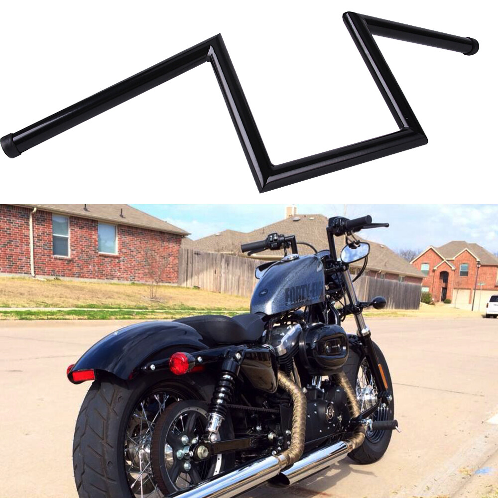 8″ Rise Z-Bars 1″ Handlebars For Harley Sportster XL883 1200 Custom Softail Dyna
