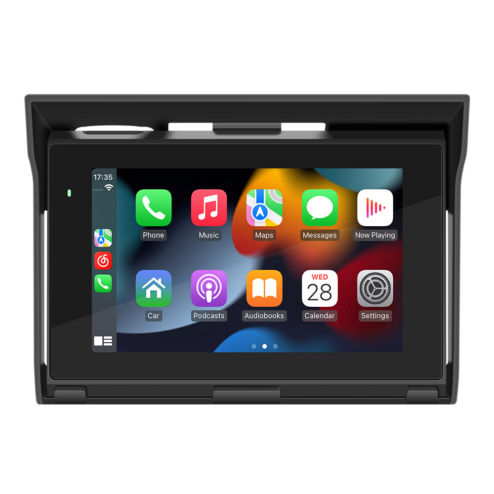 Motorcycle Radio MP5 Player GPS Navigator Portable Wireless Android Auto Carplay