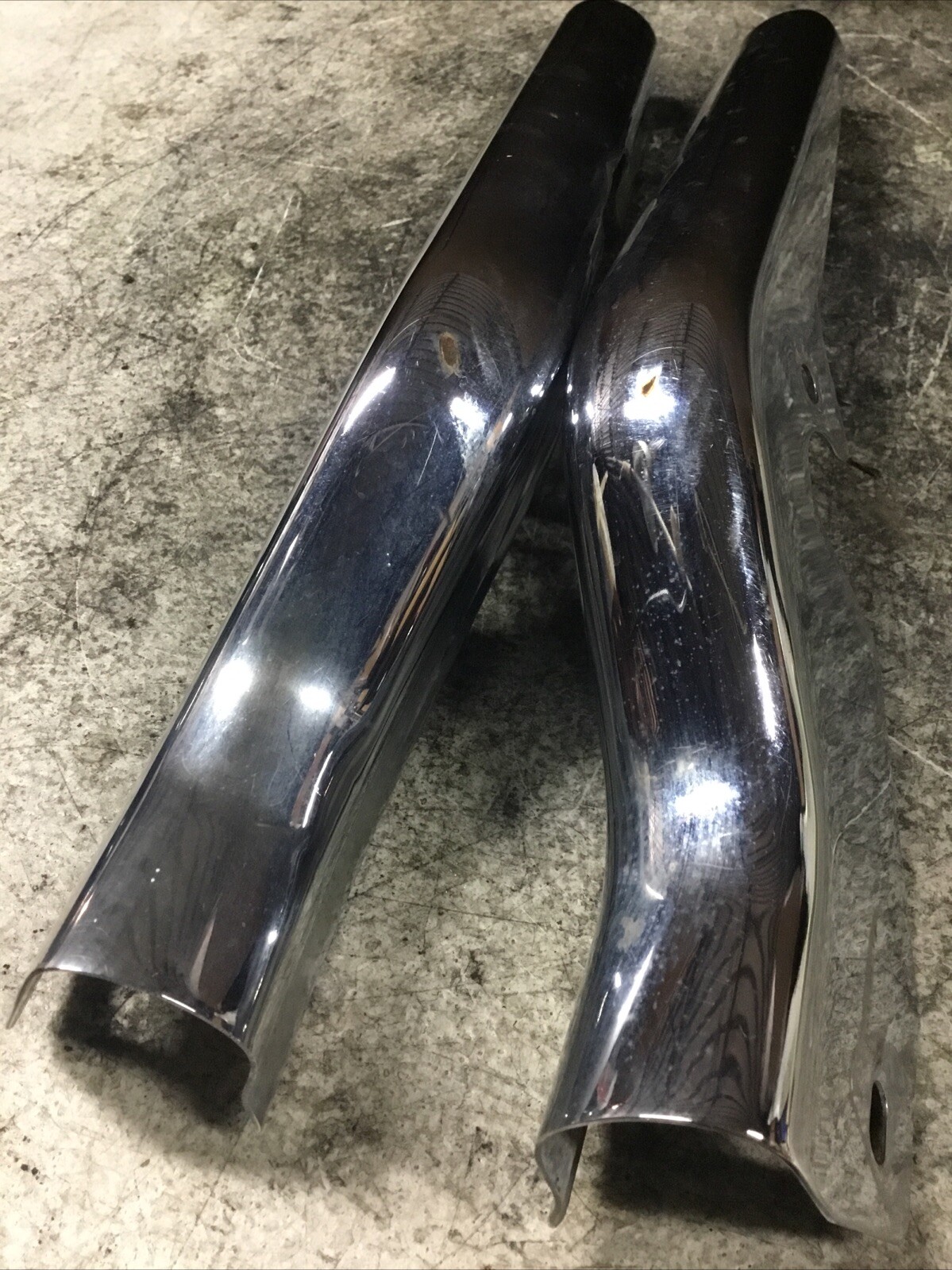 Harley Davidson OEM Chrome Rear Fender Strut Covers FLH FLT Touring LH RH