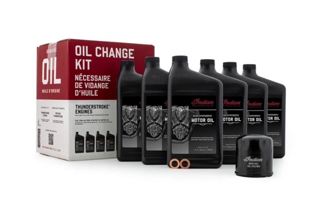 Genuine Indian Motorcycles – Thunder Stroke 111 116 Oil Change Kit 6 QT 2889311