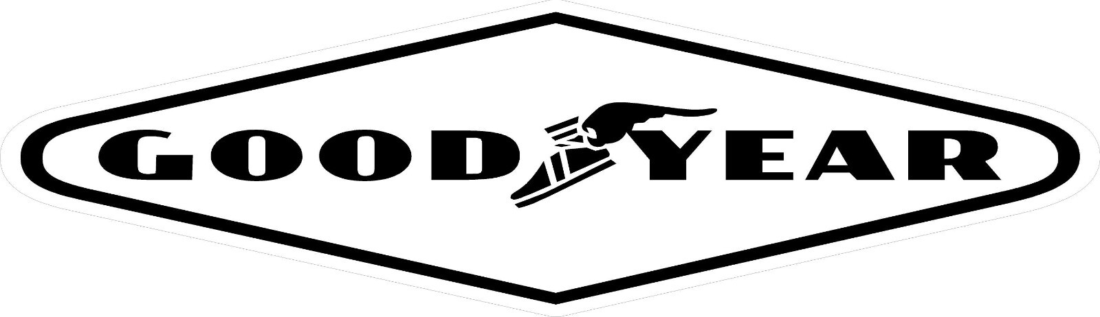 #4639 (1) 3.75″ Goodyear Tires Tyres Race Sponsor Vintage Sticker LAMINATED
