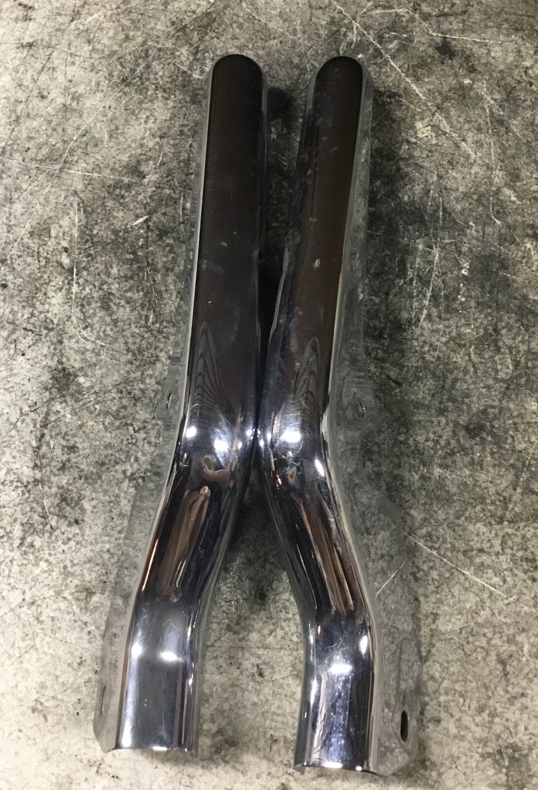 Harley Davidson OEM Chrome Rear Fender Strut Covers FLH FLT Touring LH RH