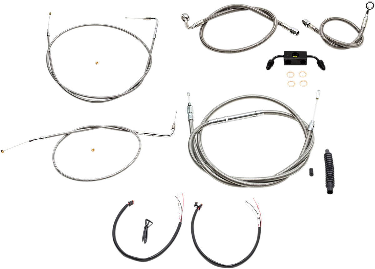 LA SS Mini Ape Handlebar Controls Kit w ABS Iron 883 14-22