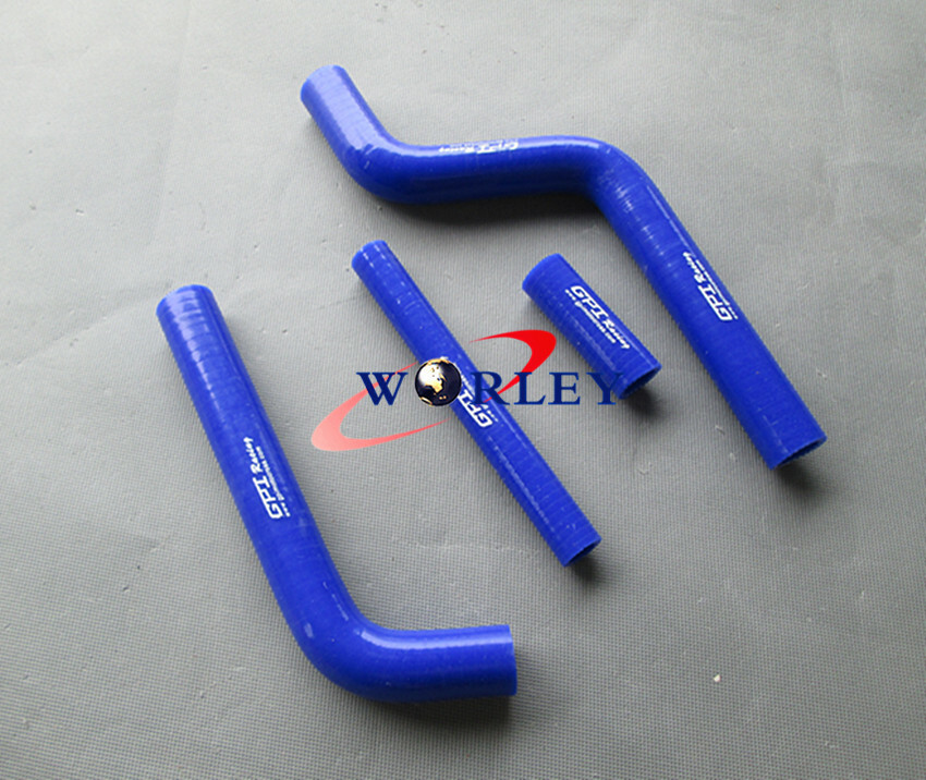Silicone Radiator Hose for Yamaha YZ125 1996-2001 1997 1998 1999 2000 2001 BLUE