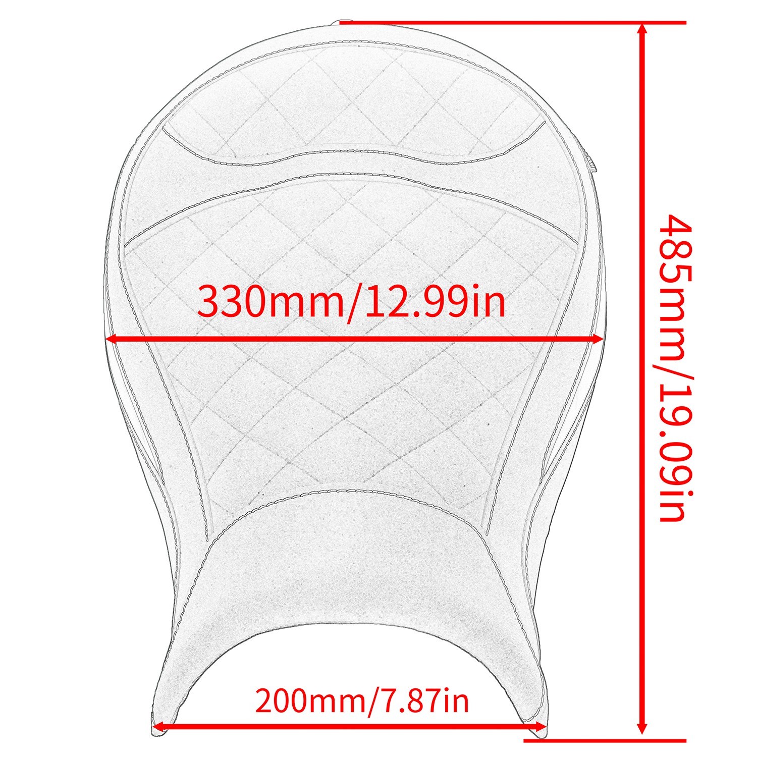 WOLFLINE Rider Seat Cushion for Kawasaki Vulcan S 650 2015-2025 Comfort Saddle