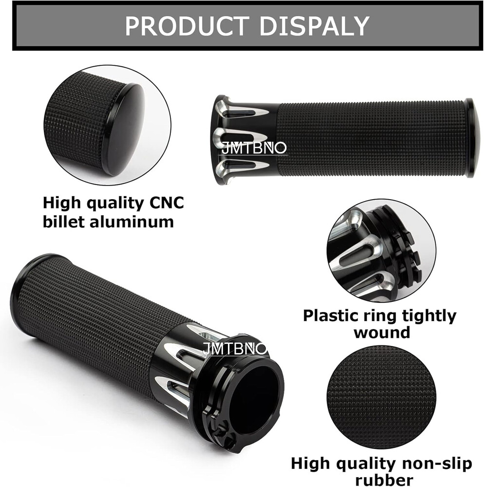 CNC Motorcycle 1″ Hand Grips Handlebar For Harley Davidson XL Sportster 883 1200
