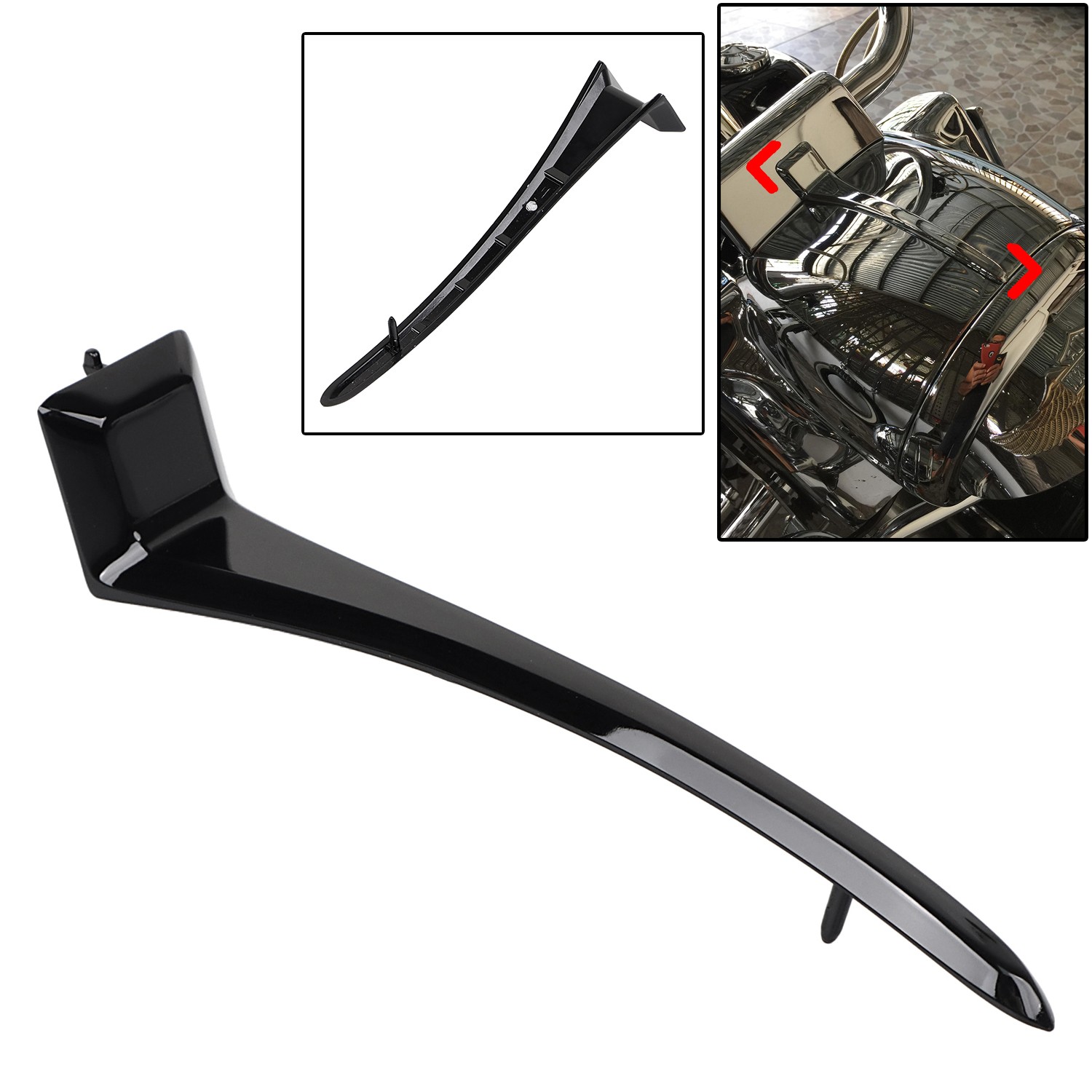 Zinc Alloy Top Headlight Cover Trim For Harley Road King 1994-2013 Classic FLHRC