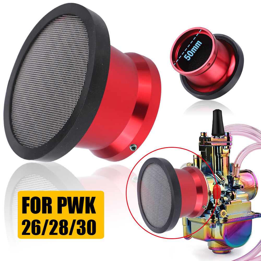 Motorcycle Carburetor Air Filter Cup Velocity Stack For PWK 24/26/28/30mm Carb