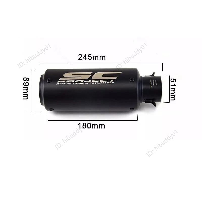 Ninja 400 500 for Kawasaki Z400 2018-2026 Slip On Muffler Tips Exhaust Mid Pipe
