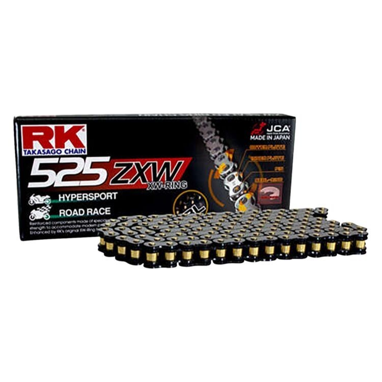 RK BLACK Ultra-HD XW-Ring Motorcycle Bike Chain 525 ZXW 120 Link Rivet Link