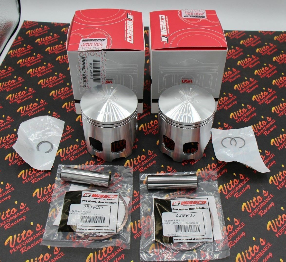 2 x Wiseco 573 pistons Yamaha Banshee Cheetah Cub Wampus Serval 4mm 68.00