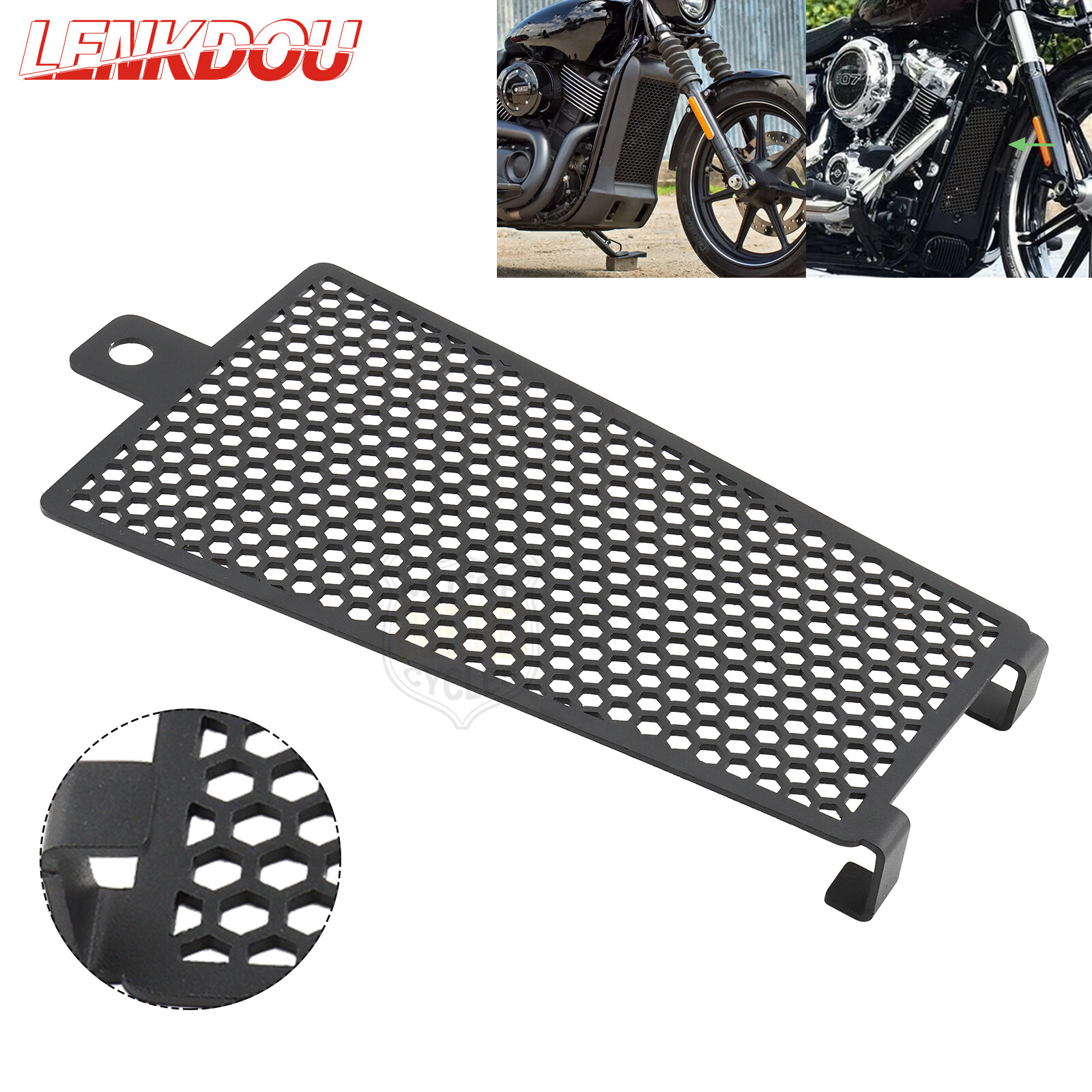Oil Cooler Radiator Grille Cover For Harley Softail Low Rider FXLR Deluxe 18-23