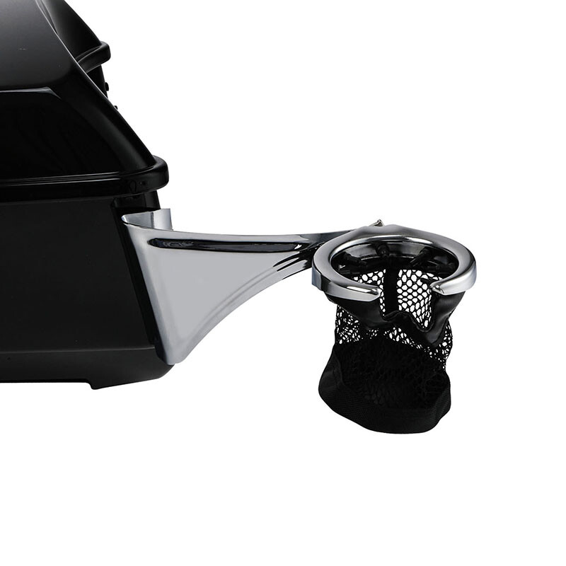 Rear Passenger Drink Cup Holder For Harley Touring Road Electra Glide 2014-2023