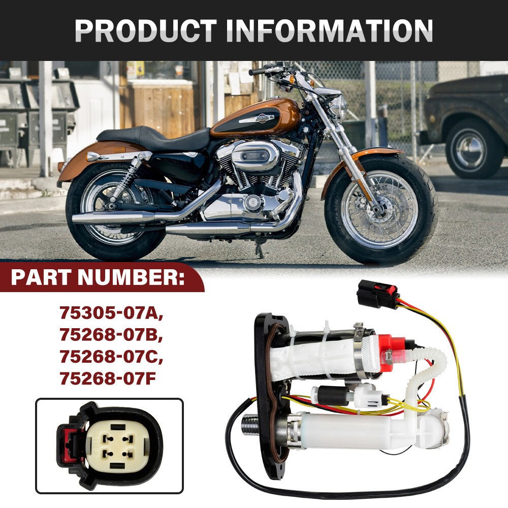 Fuel Pump Gas Assembly for Harley Davidson Sportster 1200 883 2007-19 75305-07A