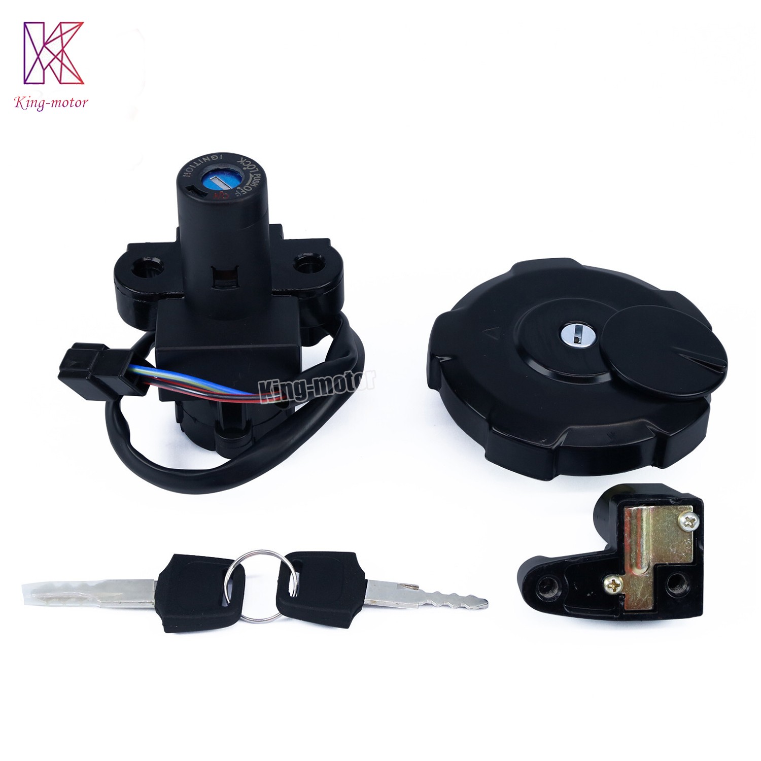 Ignition Switch Gas Cap Tank Helmet Lock Seat Lock+Key For Honda XR650 1993-2017