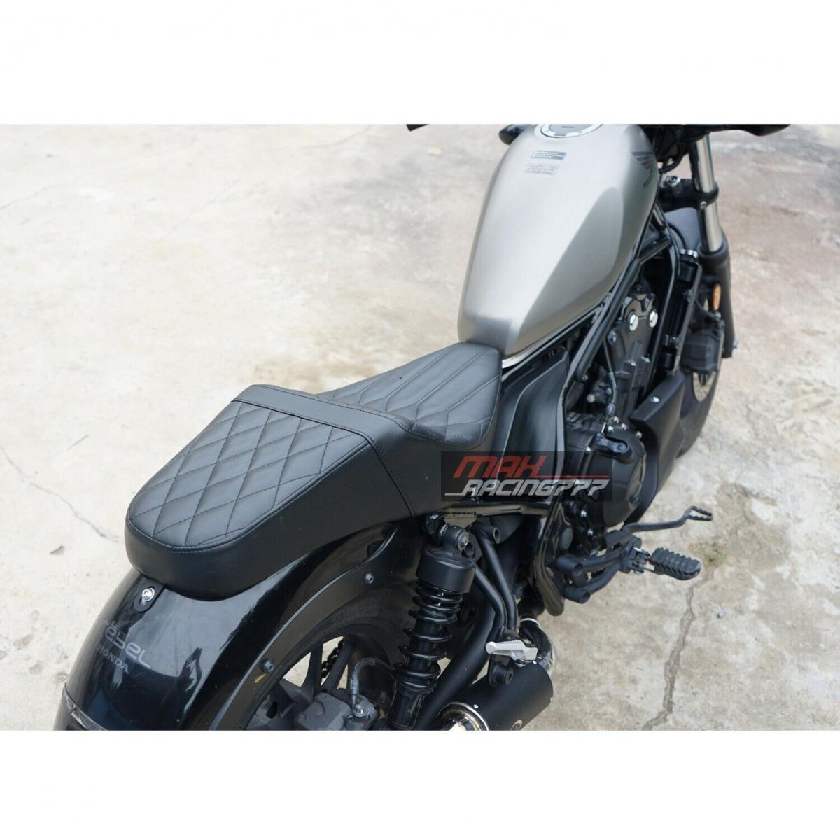 Couple Seat Pad Cushion Black Stitch For Honda Rebel Cmx 300 500 2017-2023