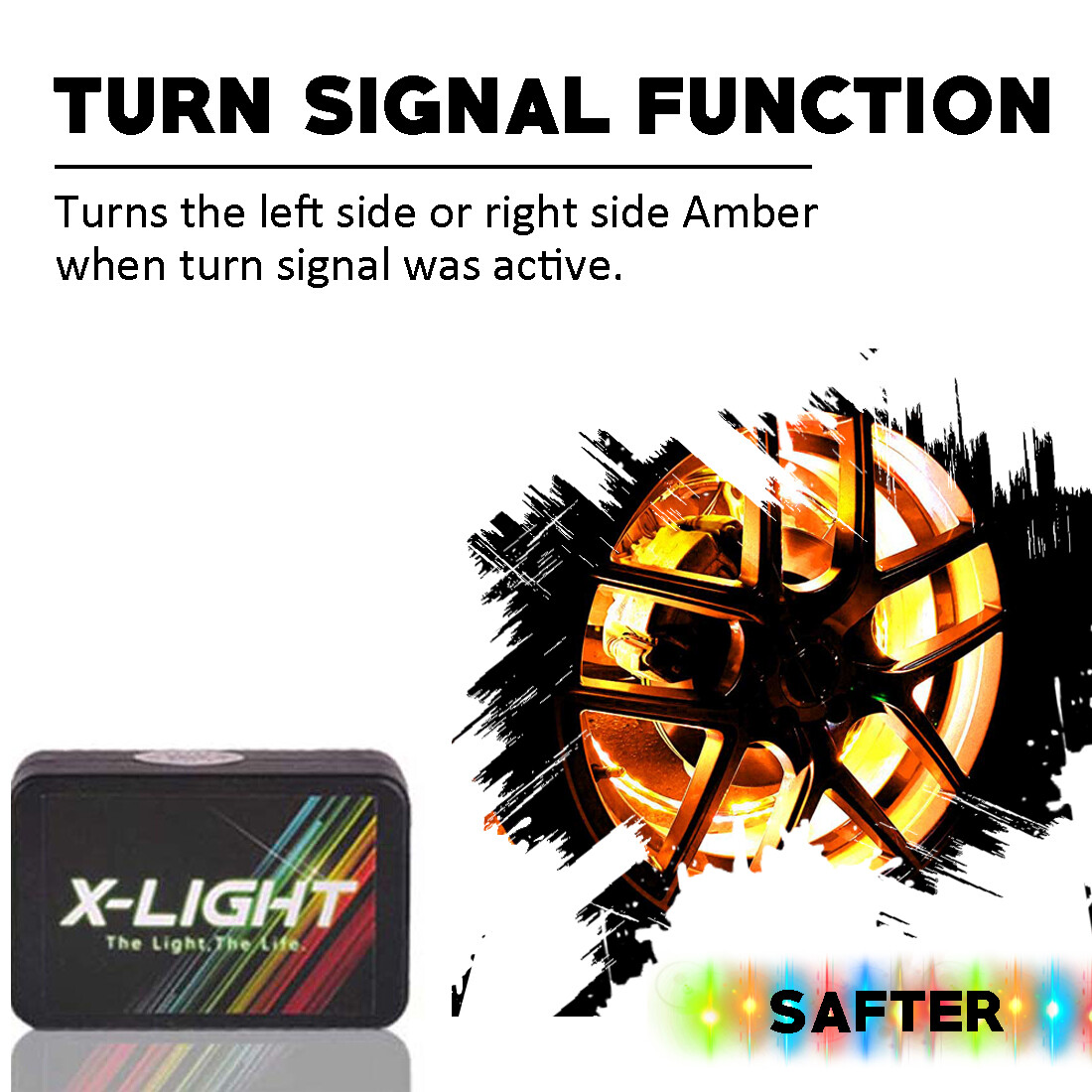 x16 LED Motorcycle Underglow Multi Color Lighting RGBW Kit Bluetooth IOS Android