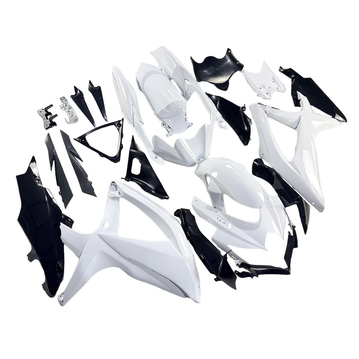 White Black Fairing Kit for Suzuki GSXR600 GSXR750 K8 2008 2009 2010 Body Kit