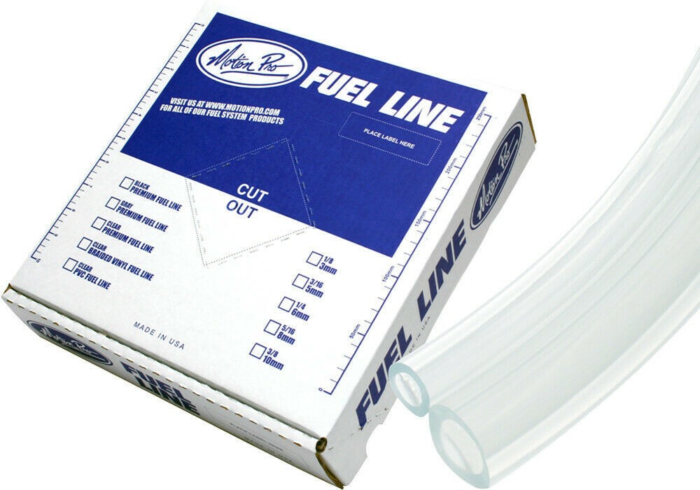 Motion Pro 12-0004 Clear Vinyl Fuel Line, 3/8in. ID x 9/16in. OD
