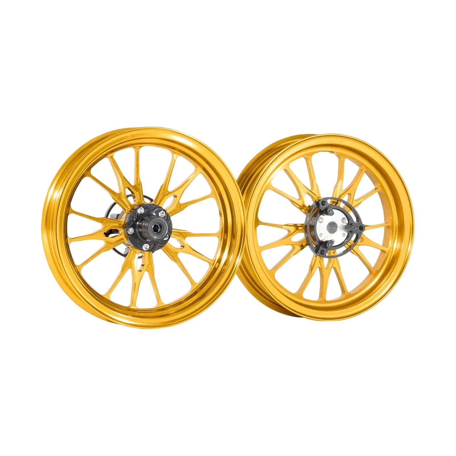 MOS XR15 Forged Aluminum Alloy Rims Wheels for Yamaha Zuma 125 2016-2021 Gold