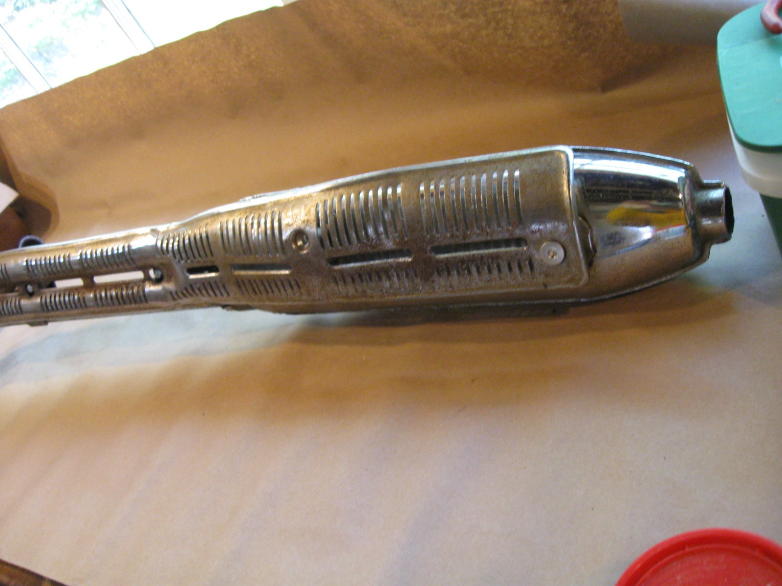 1968 Honda CL175 Exhaust with FULL, one-piece heat shield