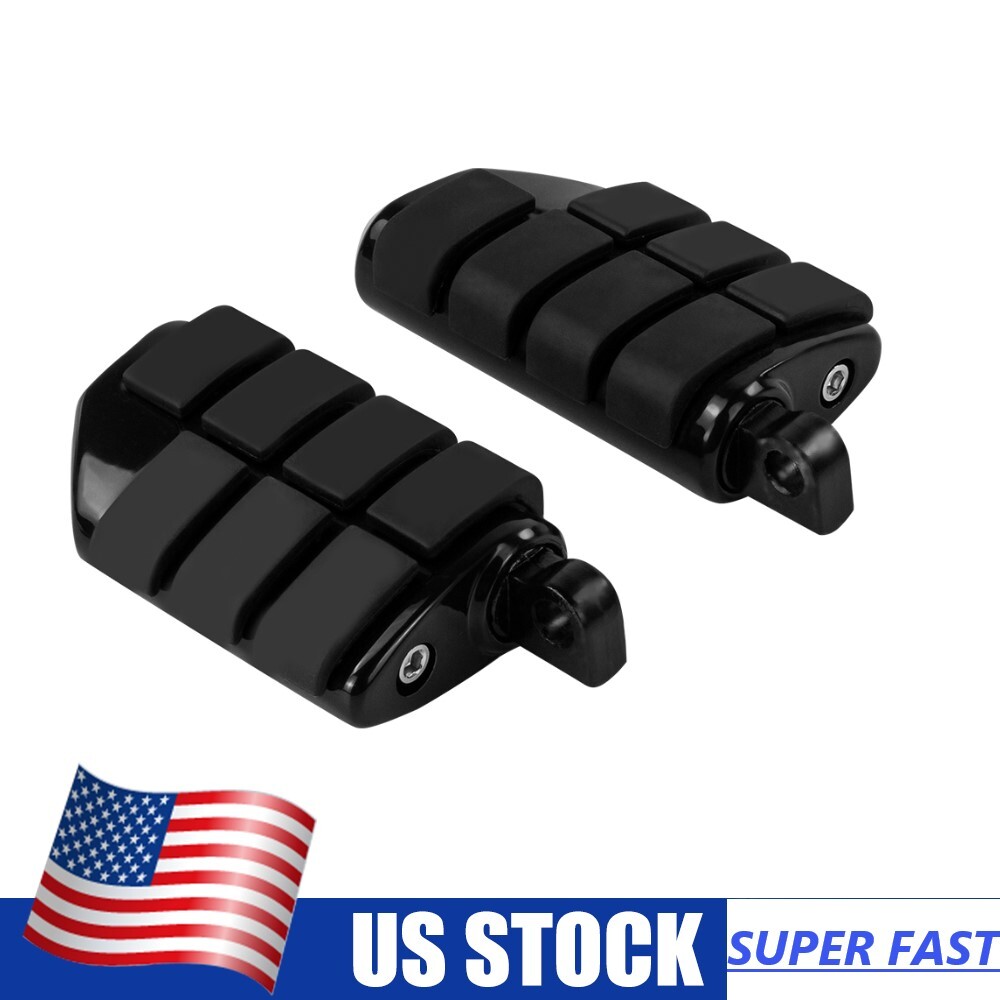 Foot Pegs 10MM Front Rear Rider Pegs Passenger Black For Harley Nightster RH975