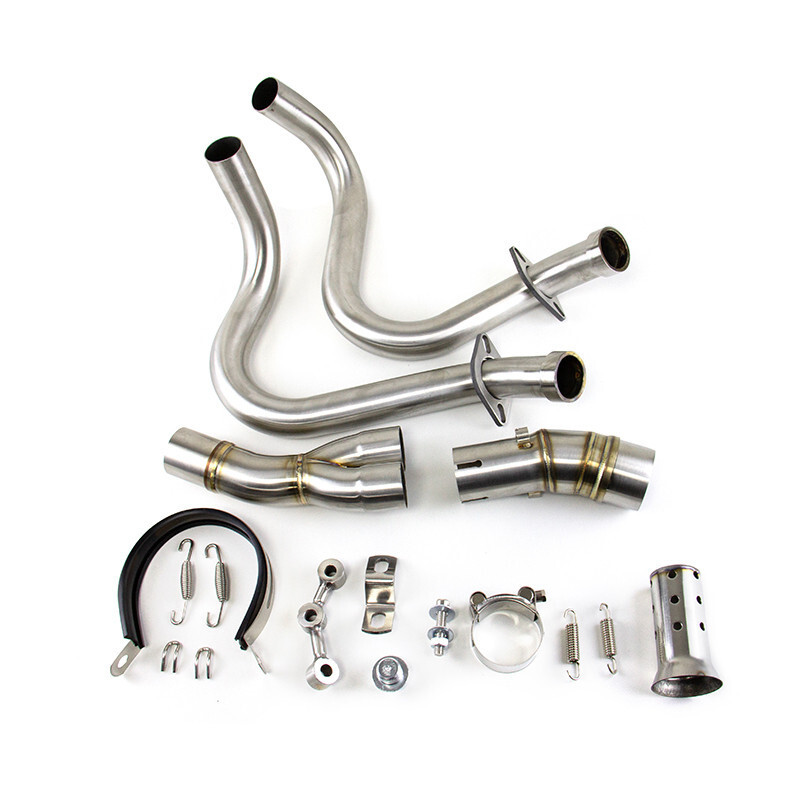For Kawasaki Ninja 650 Z650 2012-2025 Full System Exhaust Tips Black Header Pipe