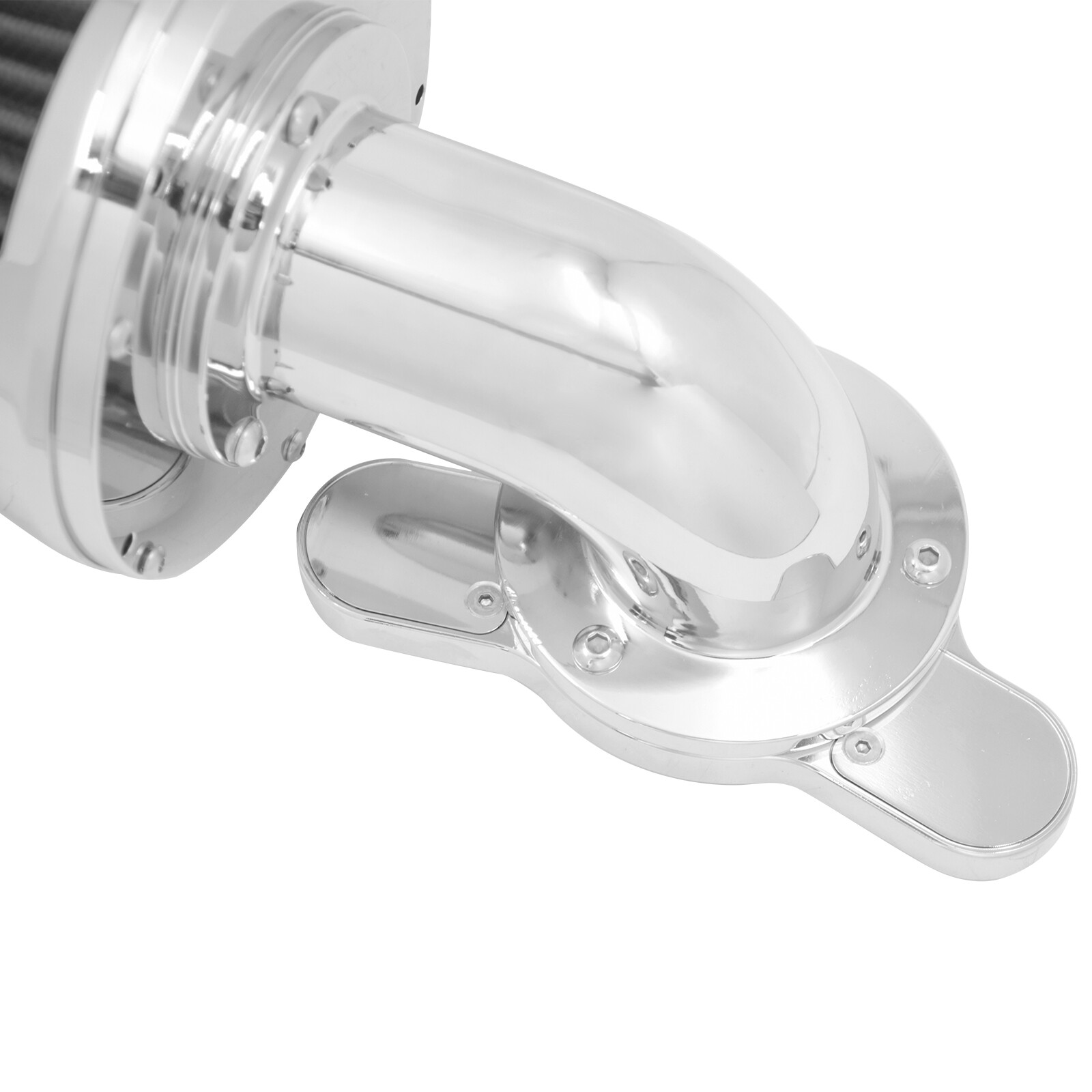 Grey Cone Filter Chrome Air Cleaner Kit For Sportster XL 1200XL 883XL 2004-22