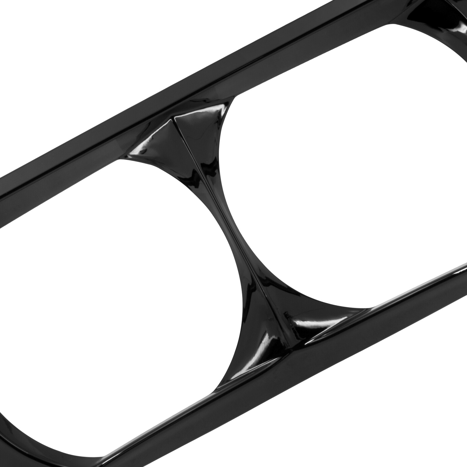Vivid Black Headlamp Headlight Trim Cover Bezel Fit For Harley Road Glide 15-22