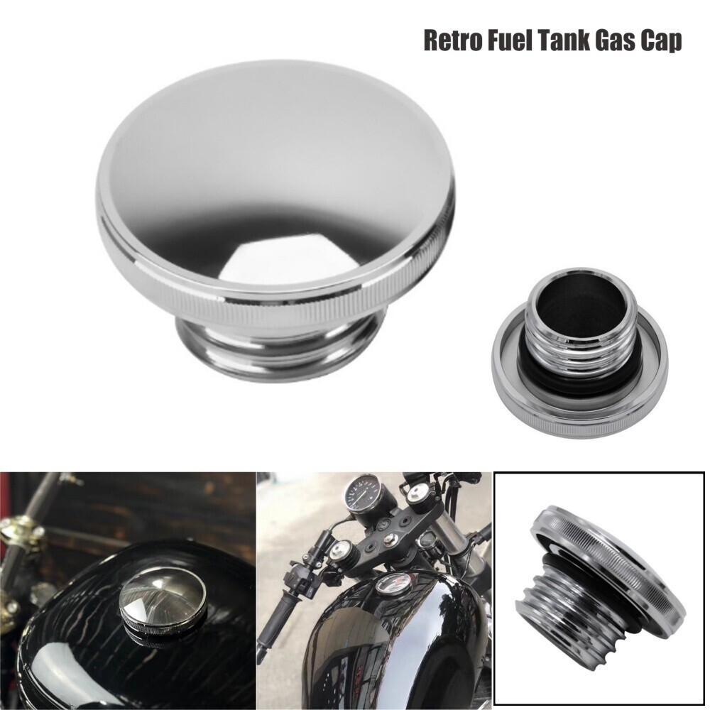 For Harley Street XL883 1200 Dyna Softail CNC Chrome OE OEM Gas Fuel Tank Cap