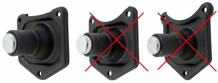 BLACK STARTER SOLENOID PUSH BUTTON END COVER HARLEY BIG TWIN 1991 & LATER