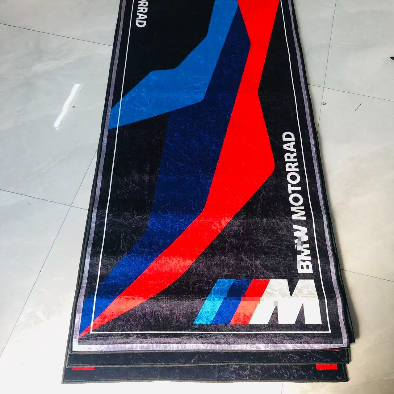 Motorcycle Workshop Garage Carpet Mat For BMW Motorrad red 220x80cm Anti-slip
