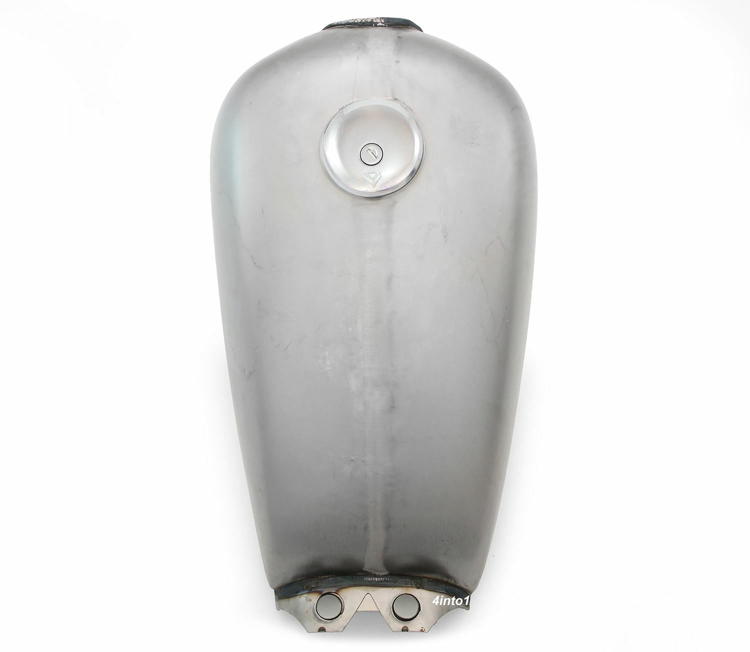 The Pacifica Bobber Gas Tank Raw Steel Cafe Racer Motorcycle Fuel Retro Classic