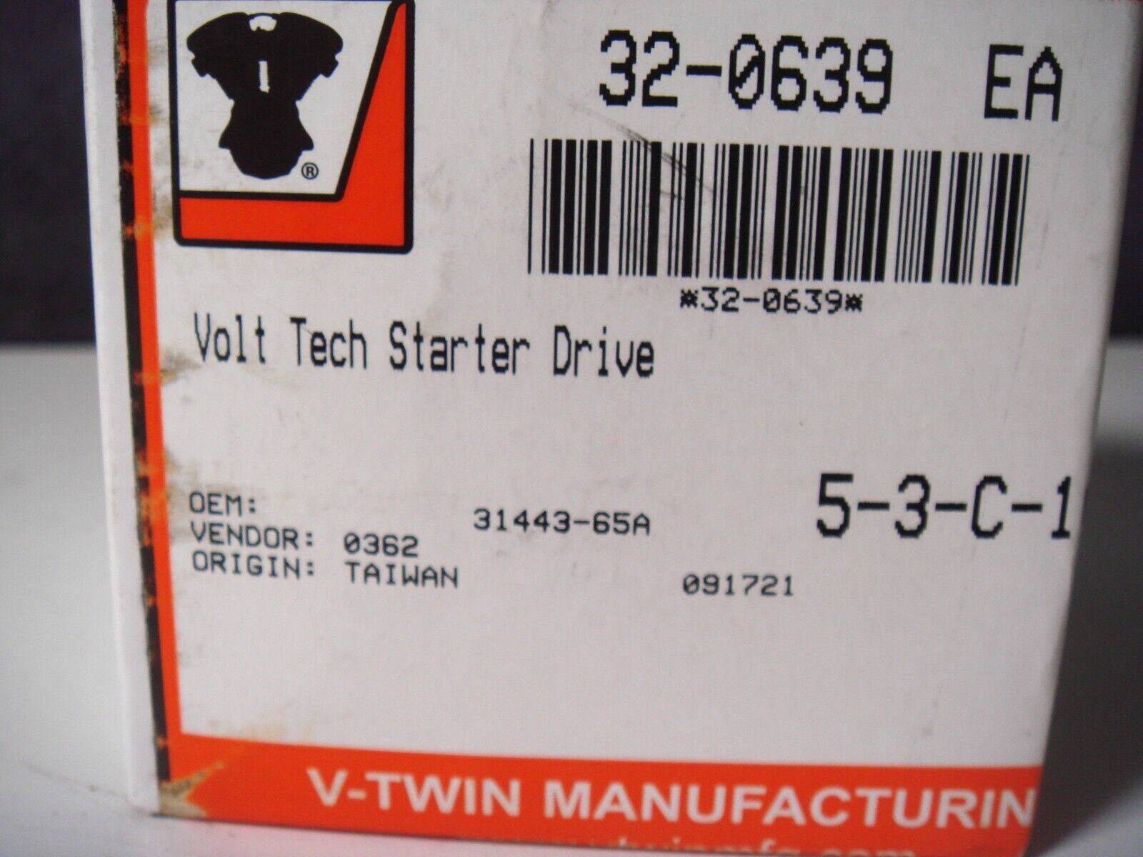 Harley Starter Drive FXR Volt Tech XL FXST FLH FLT 1965-1988 V-Twin 32-0639 Q3
