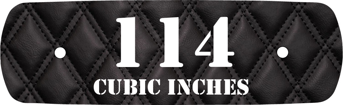 Faux Black Stitch Leather 114 Air Cleaner Insert. Replaces Stock Harley Insert