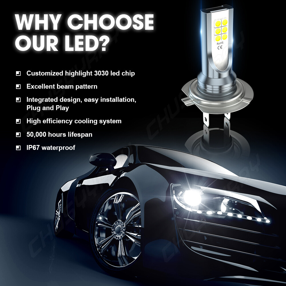 4pcs H7 H9 Combo LED Headlight Bulbs Kit 6000K White For Suzuki High Low Beam