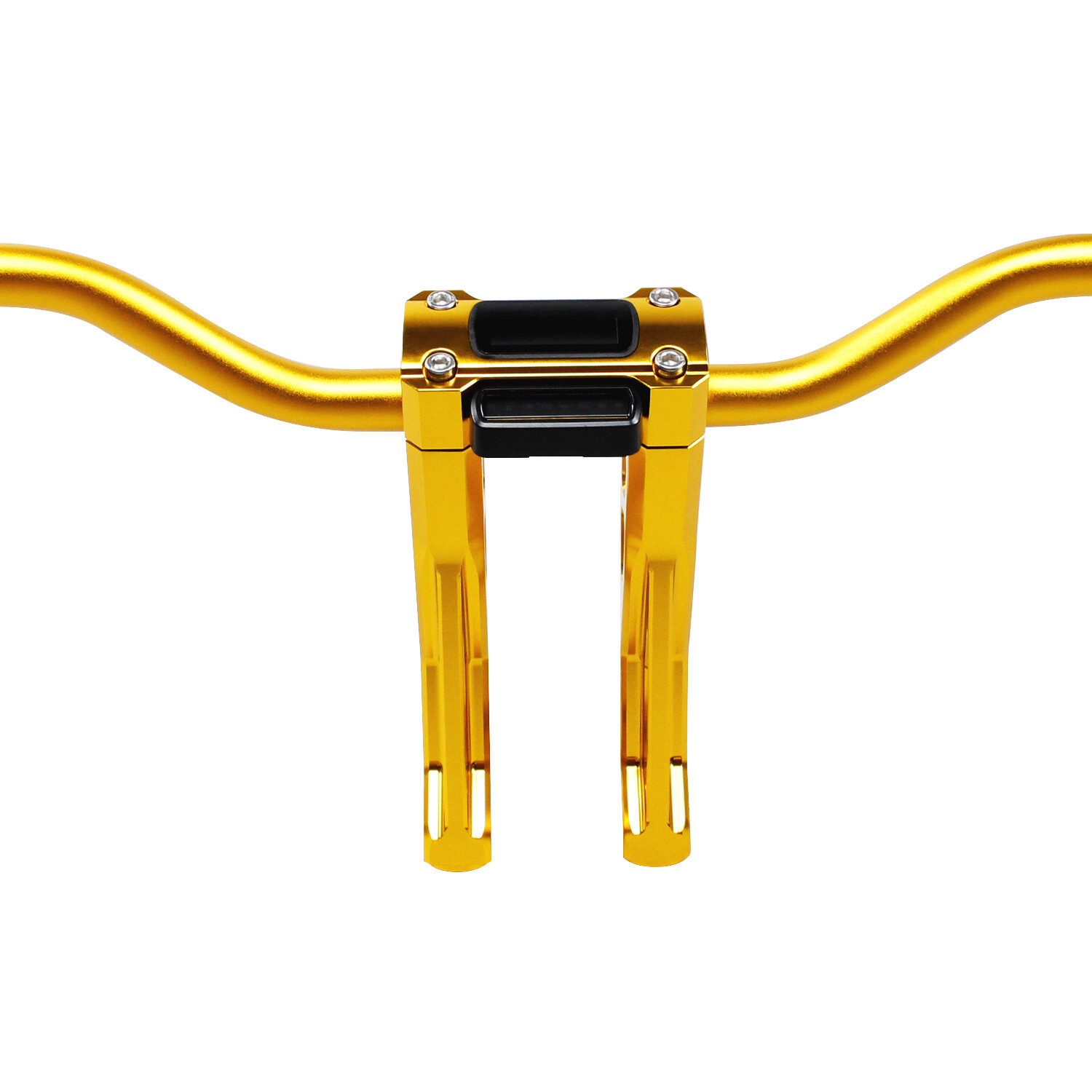 Gold 8.5″ Pullback 1.0″ Handlebar Risers Kit for Harley 22-24 Low Rider ST FXBBS