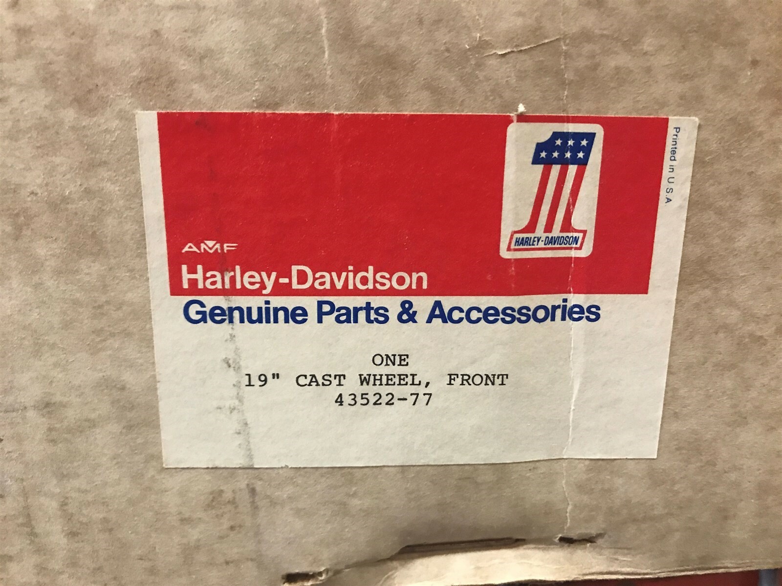 19″ x 2.15″ Genuine AMF Harley-Davidson Mag Wheel Rim 1973-78 XL FX XCH FXE NOS