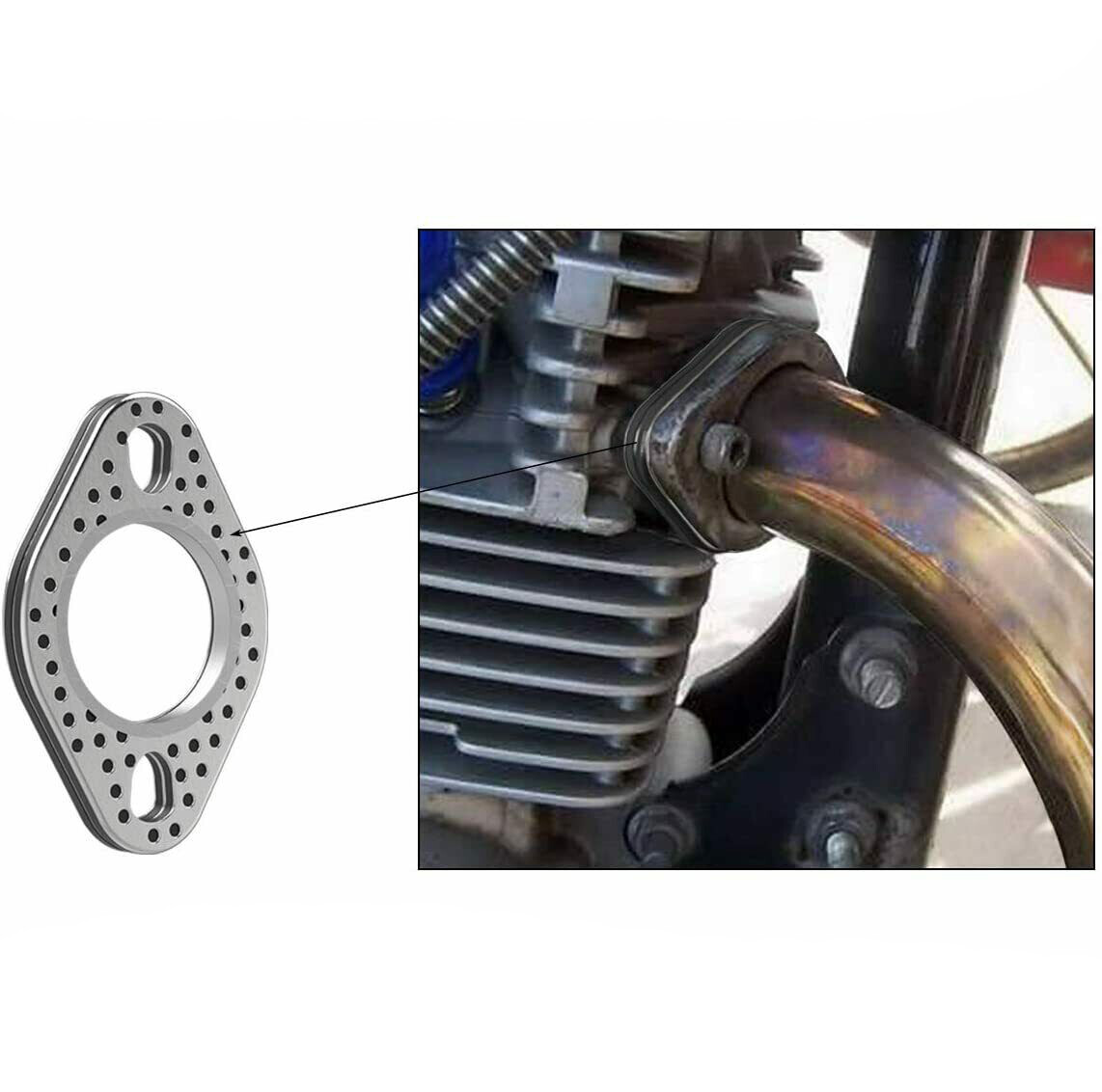 Exhaust Bolt Stud Nut Gasket Scooter GY6 50cc 125cc 150cc QMB139 Taotao Jonway