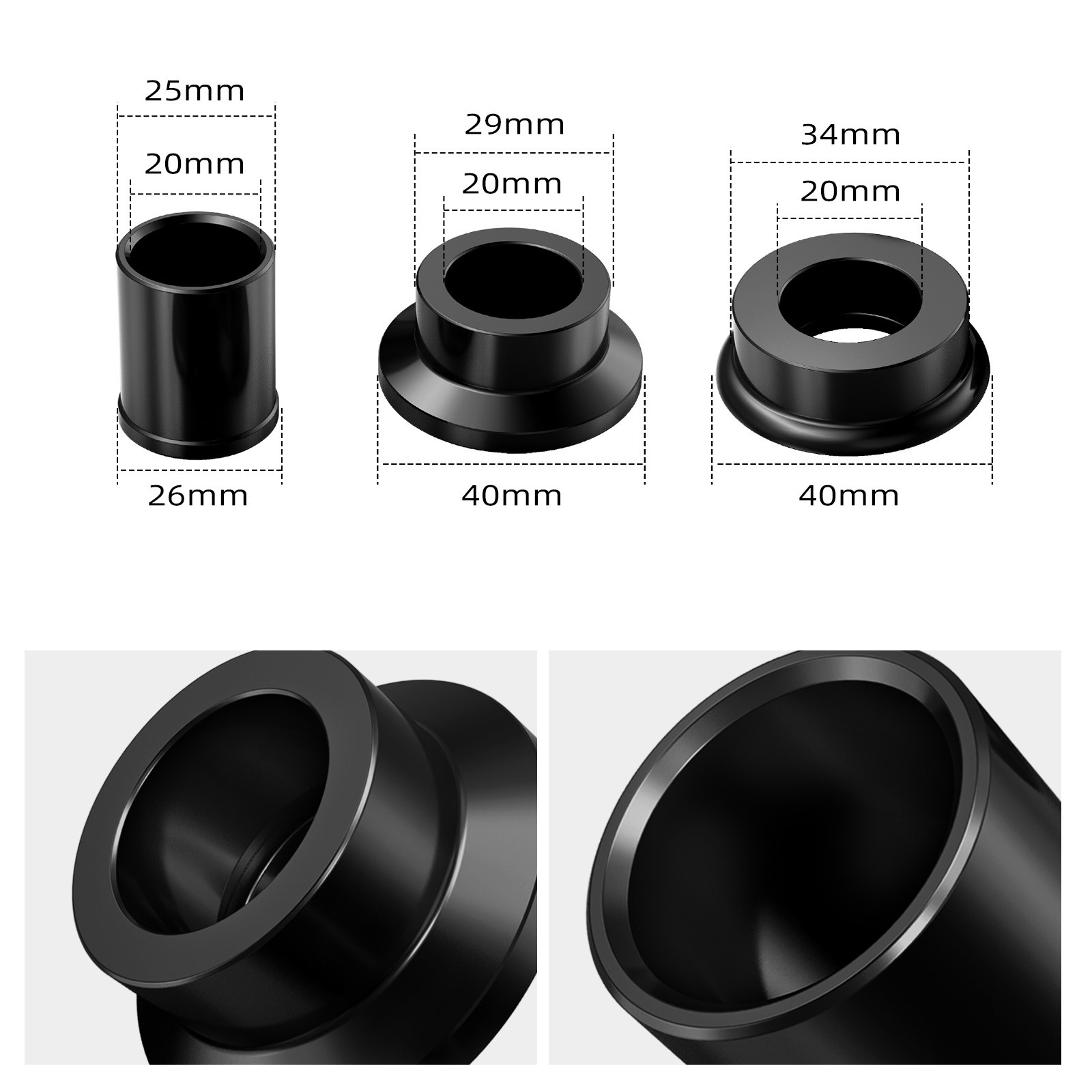 NICECNC Front and Rear Wheel Spacers Set For Suzuki DRZ400 E S SM 2000 2001-2024
