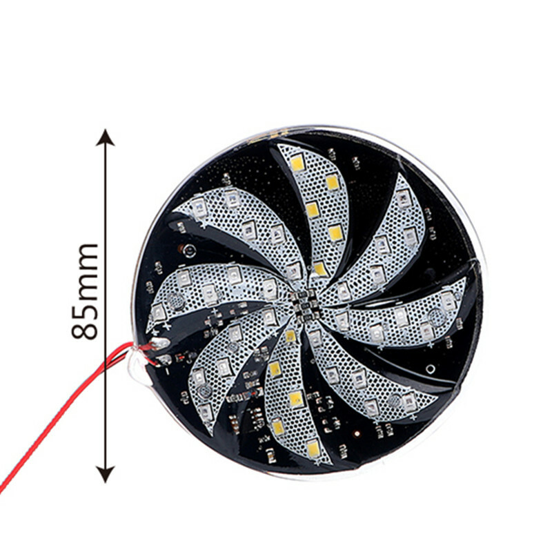 Motorcycle Fire Wheel Flash Lamp Colorful Atmosphere Windmill LED Strobe Light