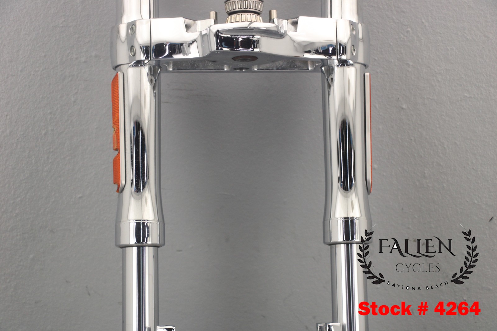 2008 Harley Dyna CVO 43mm Front Fork Suspension Leg Kit INVERTED CHROME #4264